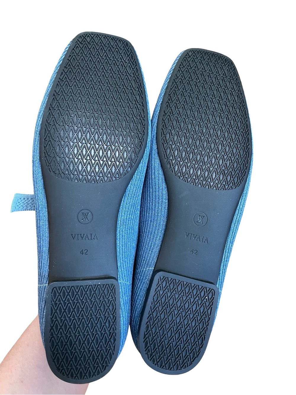 VIVAIA Square-Toe Margot Mary Jane Denim Blue - Picture 14 of 14